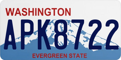 WA license plate APK8722