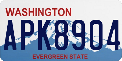 WA license plate APK8904