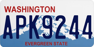 WA license plate APK9244