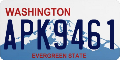 WA license plate APK9461