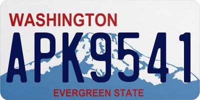 WA license plate APK9541