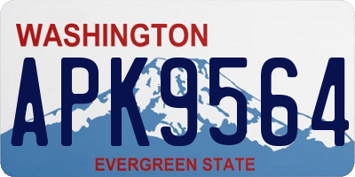 WA license plate APK9564