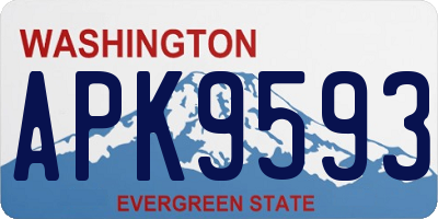 WA license plate APK9593