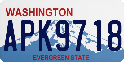 WA license plate APK9718