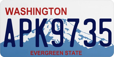 WA license plate APK9735