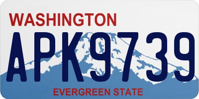WA license plate APK9739