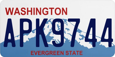 WA license plate APK9744