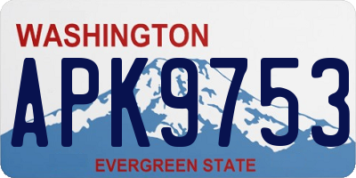 WA license plate APK9753
