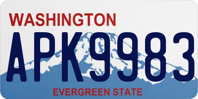 WA license plate APK9983