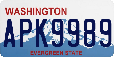 WA license plate APK9989