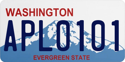 WA license plate APL0101