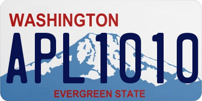 WA license plate APL1010