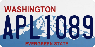 WA license plate APL1089