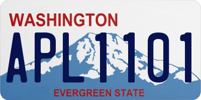 WA license plate APL1101
