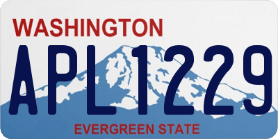 WA license plate APL1229