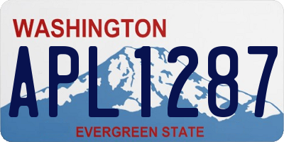 WA license plate APL1287