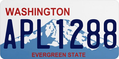 WA license plate APL1288