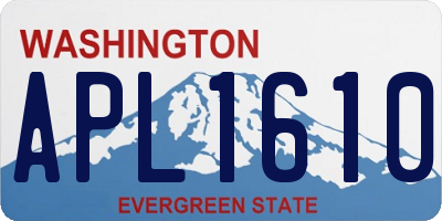 WA license plate APL1610