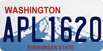 WA license plate APL1620