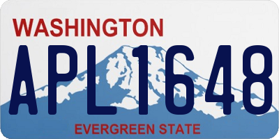 WA license plate APL1648