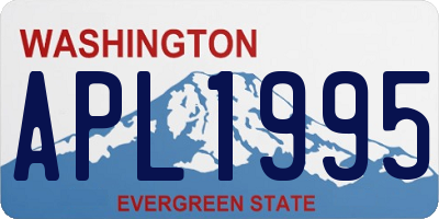 WA license plate APL1995