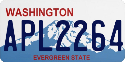 WA license plate APL2264