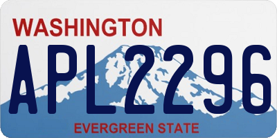 WA license plate APL2296