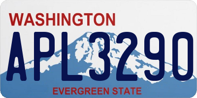 WA license plate APL3290