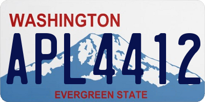 WA license plate APL4412