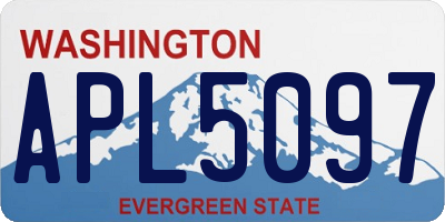 WA license plate APL5097
