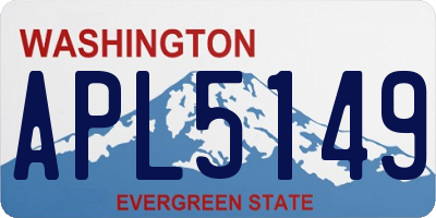 WA license plate APL5149