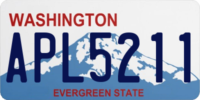 WA license plate APL5211