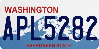 WA license plate APL5282