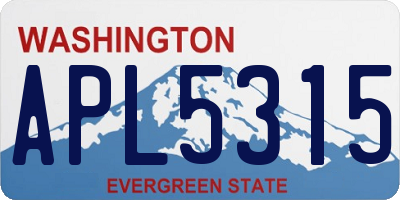 WA license plate APL5315