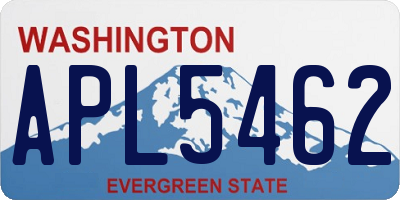 WA license plate APL5462