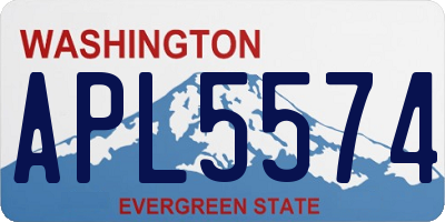 WA license plate APL5574