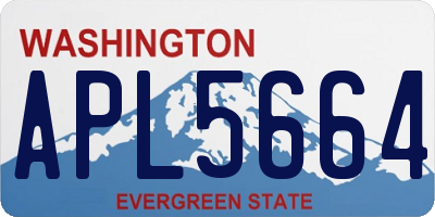 WA license plate APL5664
