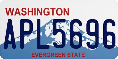 WA license plate APL5696
