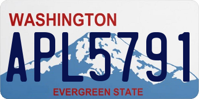 WA license plate APL5791