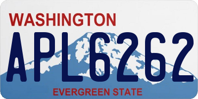 WA license plate APL6262