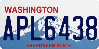 WA license plate APL6438