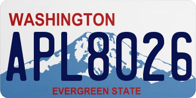 WA license plate APL8026