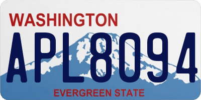 WA license plate APL8094