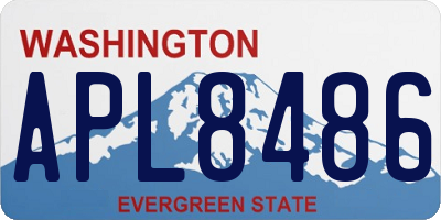 WA license plate APL8486