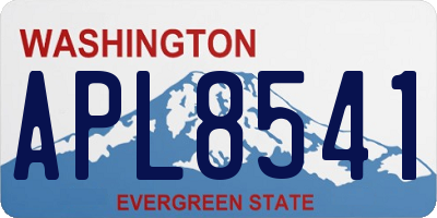 WA license plate APL8541
