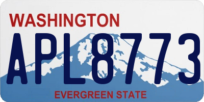 WA license plate APL8773