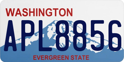 WA license plate APL8856