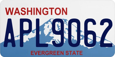 WA license plate APL9062