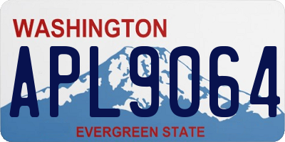 WA license plate APL9064