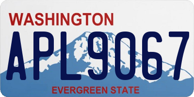 WA license plate APL9067